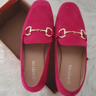 Chaussure plate suédine fushia neuve pointure 38